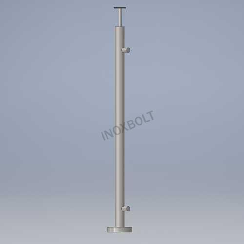 2 soros talpra szerelt korlátoszlop D42,4mm