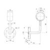 Fali kapaszkodó tartó gyûrûs
