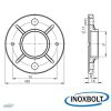 Rozsdamentes oszloptalp D42,4x100