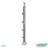 5 sodronytartós talpra szerelt korlátoszlop D42,4mm